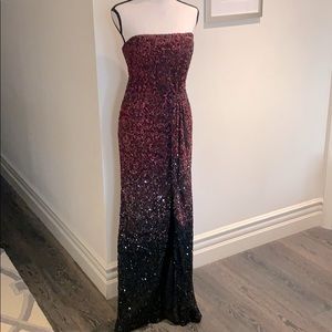 Parker Black maxi evening dress